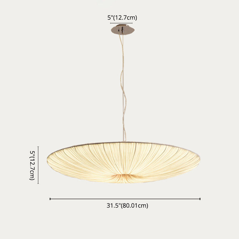 Zijderonde Suspensie Verlichtingsarmatuur Modern beige hangend licht voor woonkamer