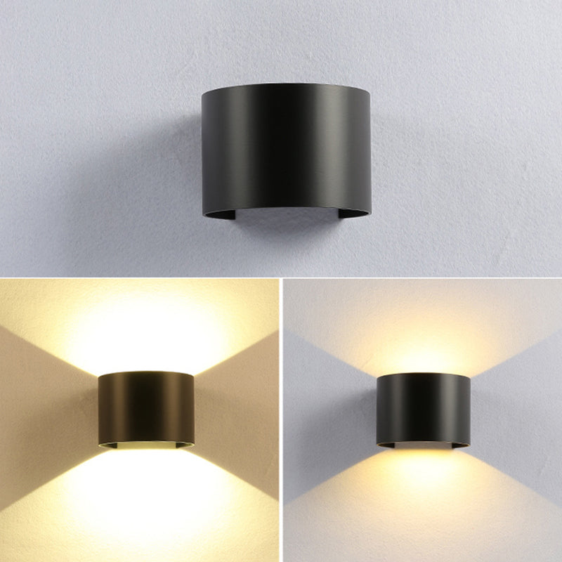 Modern Minimalist Style Geometrical Wall Mounted Light Fixture Metal 2 Lights Wall Lights