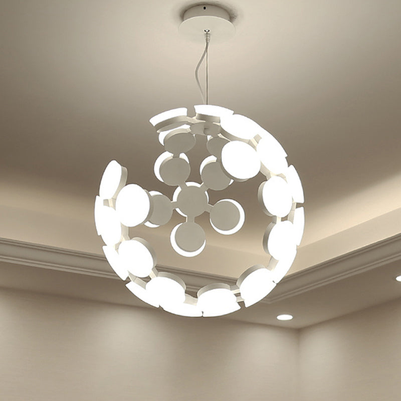 Luce del soffitto a sospensione molecolare bianca Contemporanea LED ACRILICA LEDALILE ALIMINE