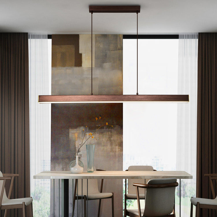Linear Isola Lighting Acrilic Contemporary Simplicity Fishings a sospensione per il ristorante