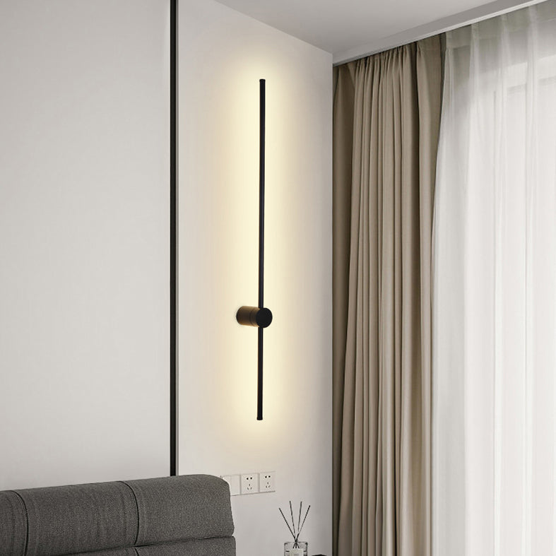 Lámpara de pared LED de tira larga de 360 ° de 360 ° Luz de línea de minimalismo de estilo nórdico para escaleras de pasillo
