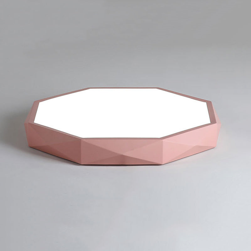 Nordic Flush Mount Ceiling Light Modern Minimalist Living Room Study Personality LED Ultra-thin Macaron Style Lamps