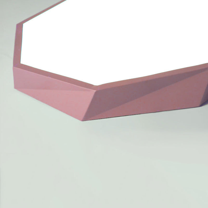 Nordic Flush Mount Ceiling Light Modern Minimalist Living Room Study Personality LED Ultra-thin Macaron Style Lamps