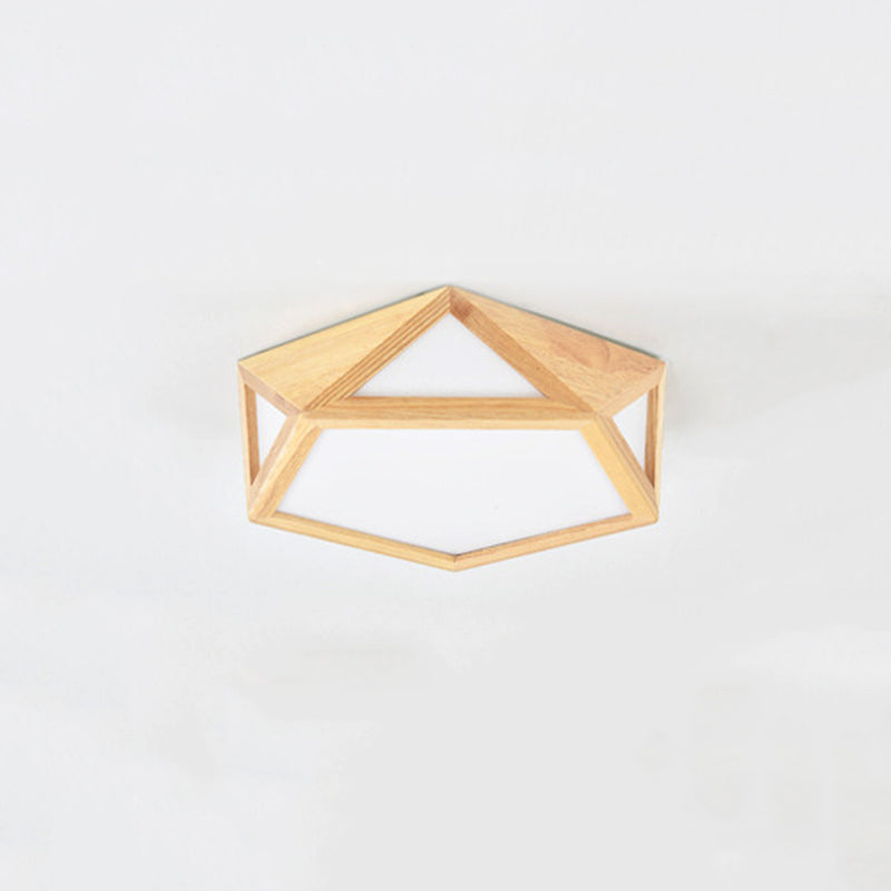 El Pentagono moderno de la madera de montaje de la luz de montaje de la madera de montaje de la madera del techo de