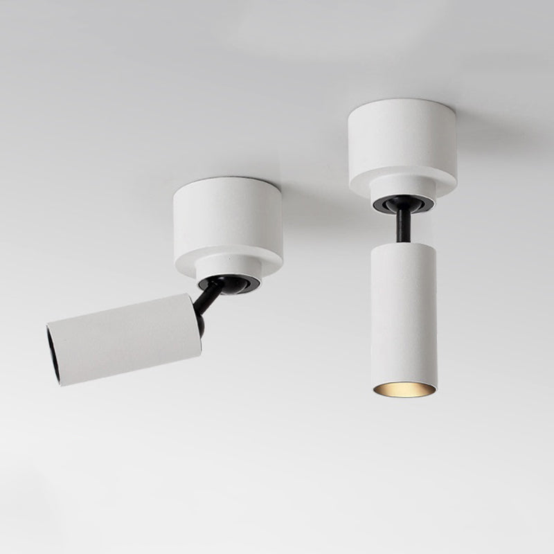 Matte weiße Röhrenförmige Downlight Nordic LED Metall Flush Deckenleuchte für Wohnzimmer