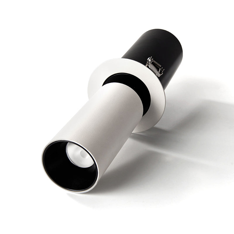 Matte weiße Röhrenförmige Downlight Nordic LED Metall Flush Deckenleuchte für Wohnzimmer