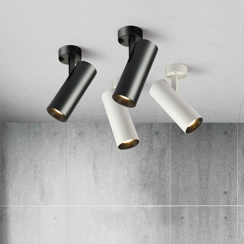 Spot lumineux tubulaire en aluminium pour salon, luminaire encastré moderne à LED