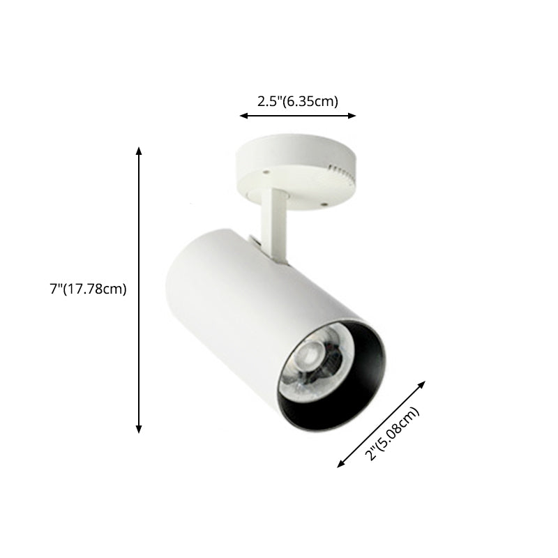 Spot lumineux tubulaire en aluminium pour salon, luminaire encastré moderne à LED