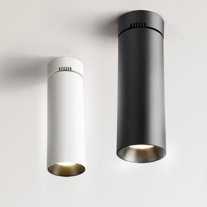 Spot lumineux tubulaire en aluminium pour salon, luminaire encastré moderne à LED