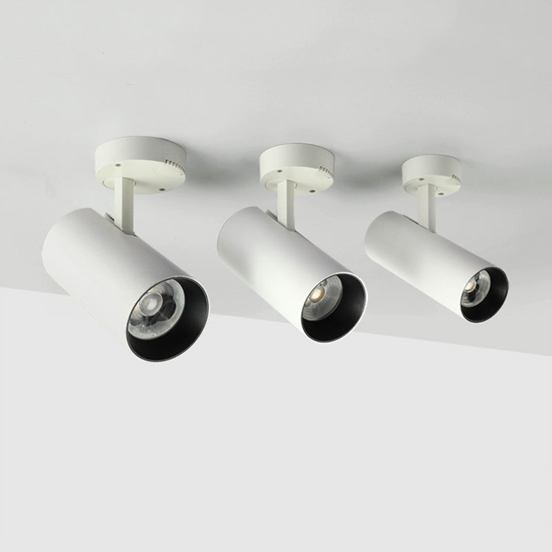 Luminaria empotrable LED moderna de aluminio con foco empotrable para sala de estar tubular