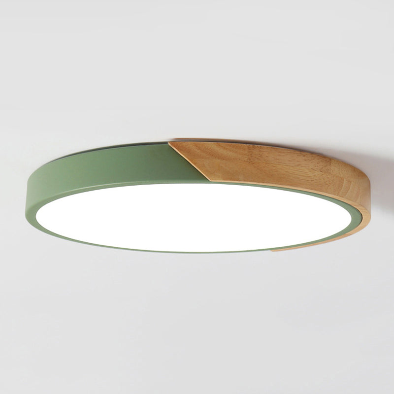 Ultra-thin Round Led Flush Mount Ceiling Light Modern Minimalist Macaron Style Aisle Bedroom Study Energy-saving Lighting