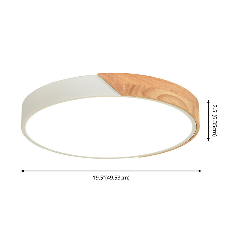 Ultra-thin Round Led Flush Mount Ceiling Light Modern Minimalist Macaron Style Aisle Bedroom Study Energy-saving Lighting