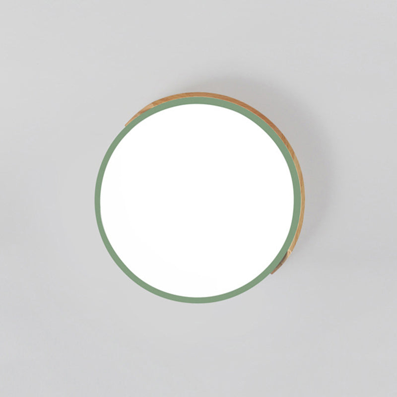 Ultra-thin Round Led Flush Mount Ceiling Light Modern Minimalist Macaron Style Aisle Bedroom Study Energy-saving Lighting