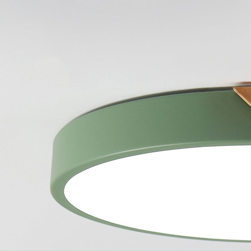 Ultra-thin Round Led Flush Mount Ceiling Light Modern Minimalist Macaron Style Aisle Bedroom Study Energy-saving Lighting