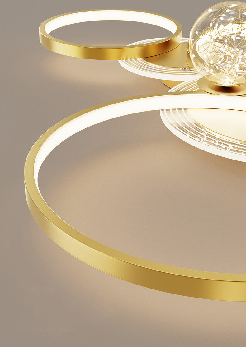 Plafonnier LED encastré, éclairage annulaire pour café, salon, chambre à coucher