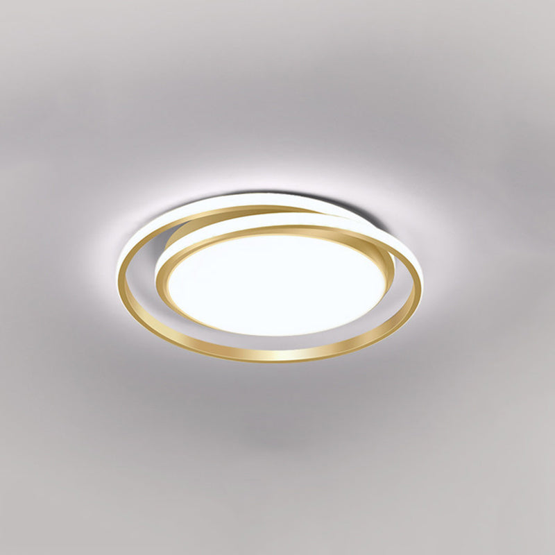 Circle Ring Flush Mount Ceiling Light Modern Simplicity Ceiling Mount Light Fixture for Bedroom