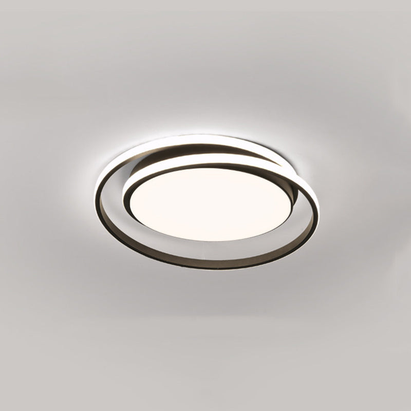 Circle Ring Flush Mount Ceiling Light Modern Simplicity Ceiling Mount Light Fixture for Bedroom