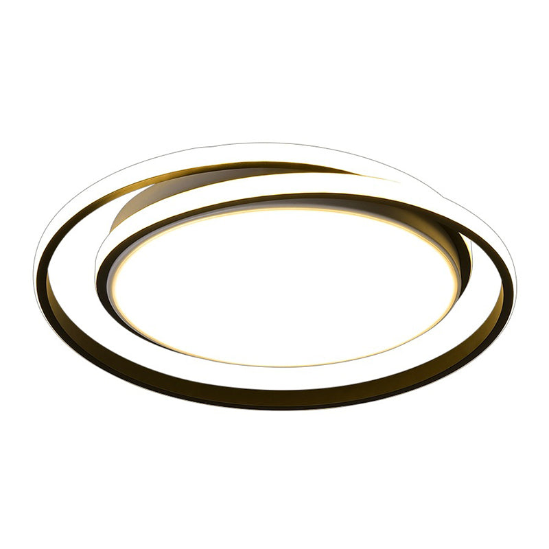 Circle Ring Flush Mount Ceiling Light Modern Simplicity Ceiling Mount Light Fixture for Bedroom