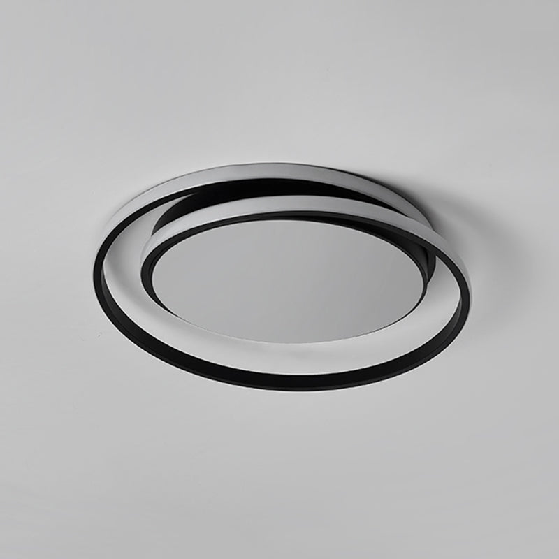 Circle Ring Flush Mount Ceiling Light Modern Simplicity Ceiling Mount Light Fixture for Bedroom