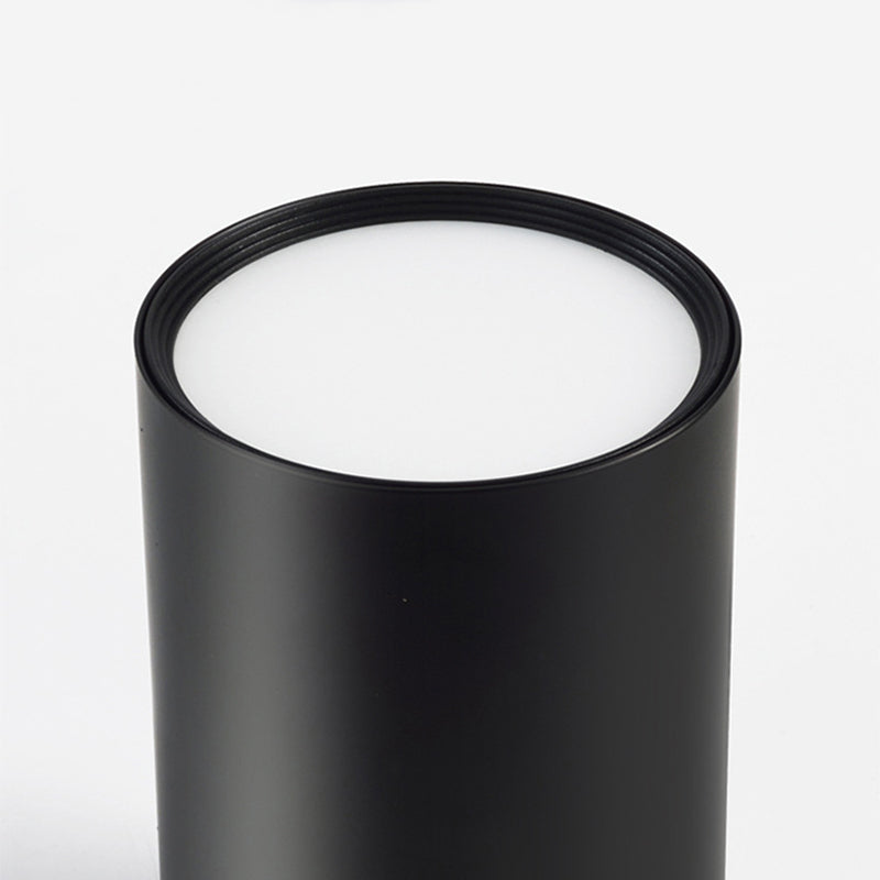 Luz empotrada cilíndrica para tienda de ropa, luz empotrada LED minimalista de metal