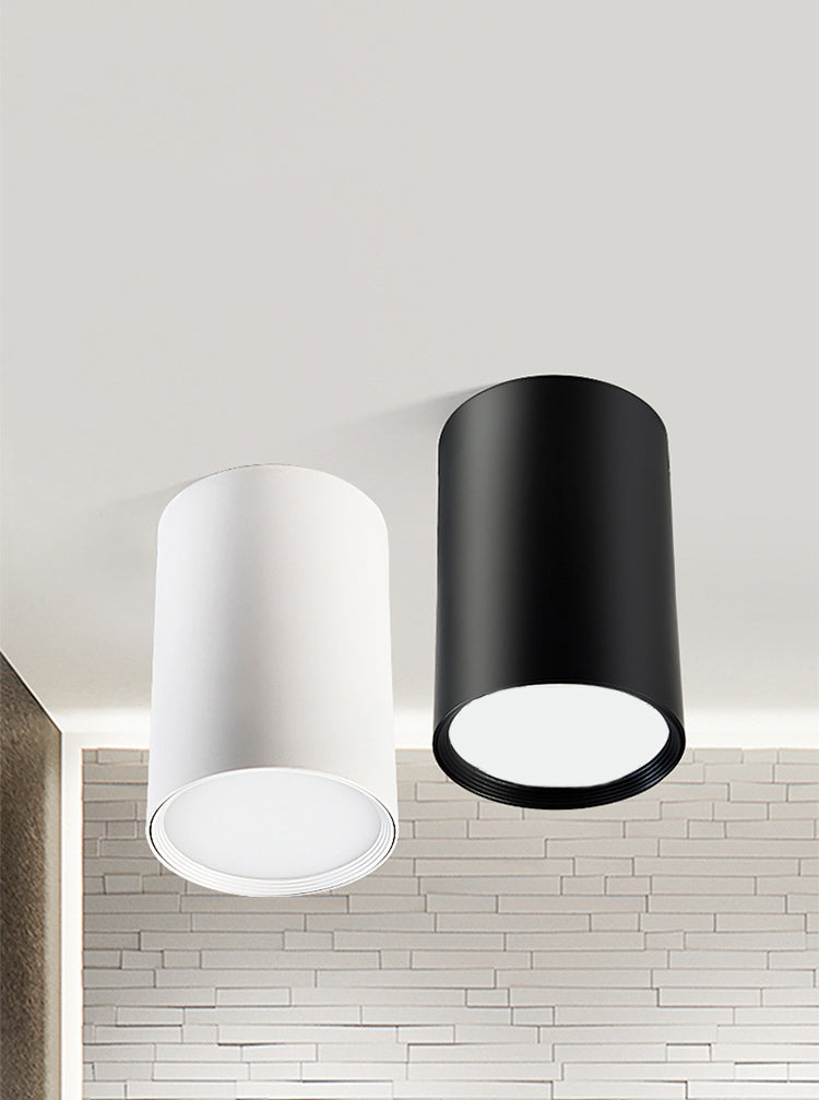 Cylindrische Kleding Shop Flush Light Metaal Minimalistische LED Flush Mount Downlight