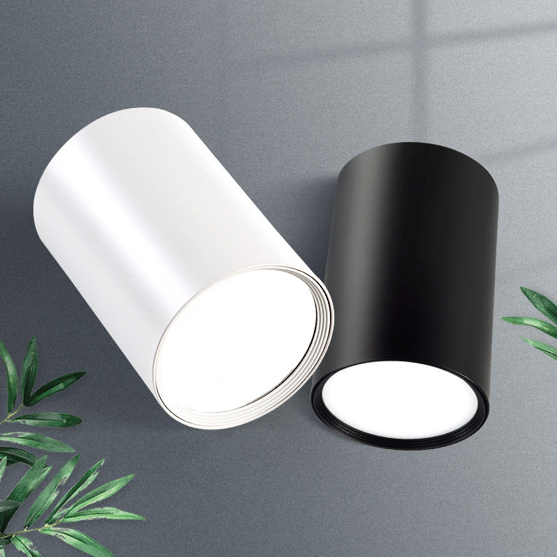 Cylindrische Kleding Shop Flush Light Metaal Minimalistische LED Flush Mount Downlight