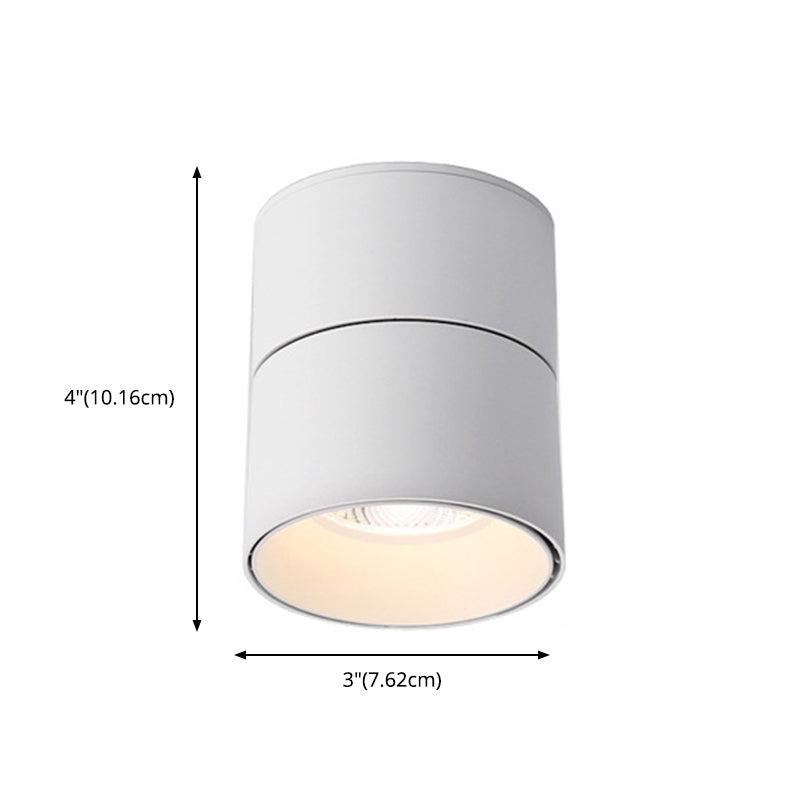 Opvouwbare metalen plafonddownlight Eenvoud LED-inbouwspot voor gang