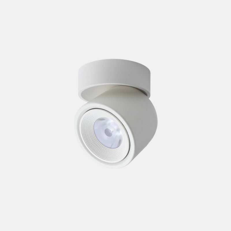 Draaibare mini-downlight Nordic metalen woonkamer LED-inbouwplafondlamp