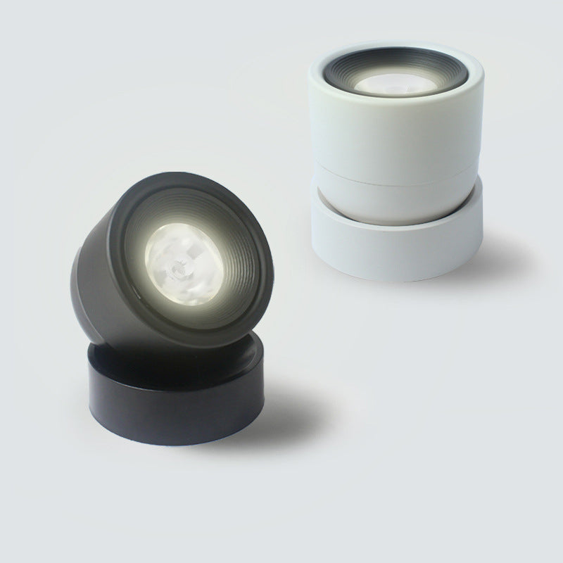 Draaibare mini-downlight Nordic metalen woonkamer LED-inbouwplafondlamp