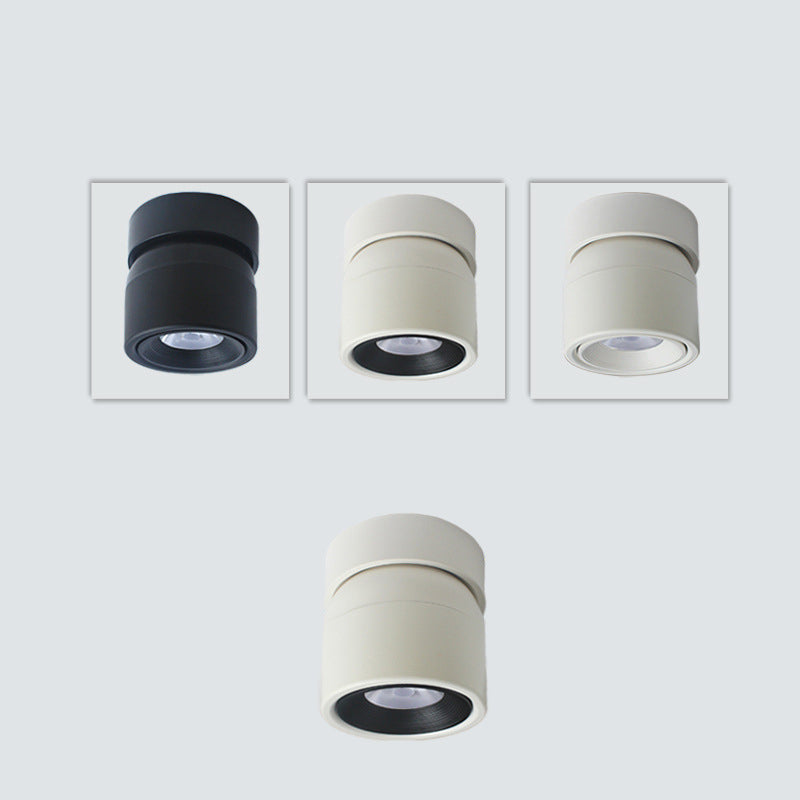 Draaibare mini-downlight Nordic metalen woonkamer LED-inbouwplafondlamp