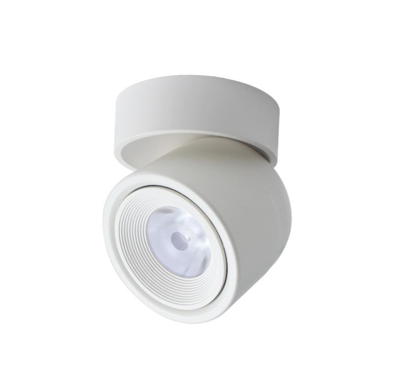 Draaibare mini-downlight Nordic metalen woonkamer LED-inbouwplafondlamp