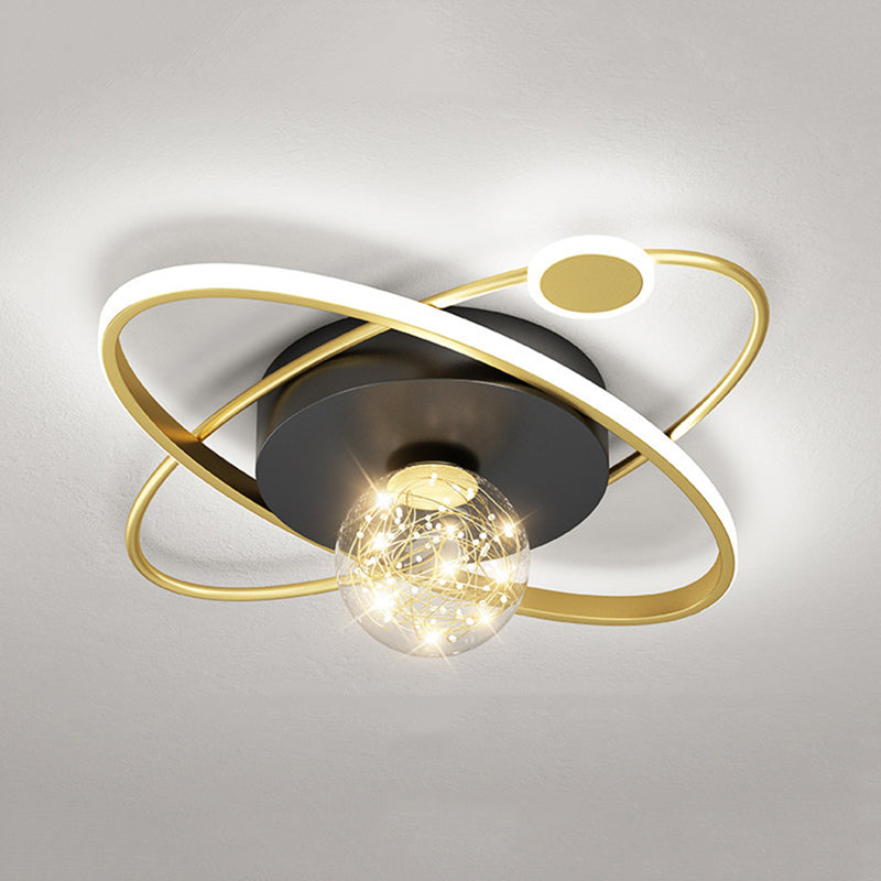 Lámpara de techo ovalada posmoderna lámpara de techo