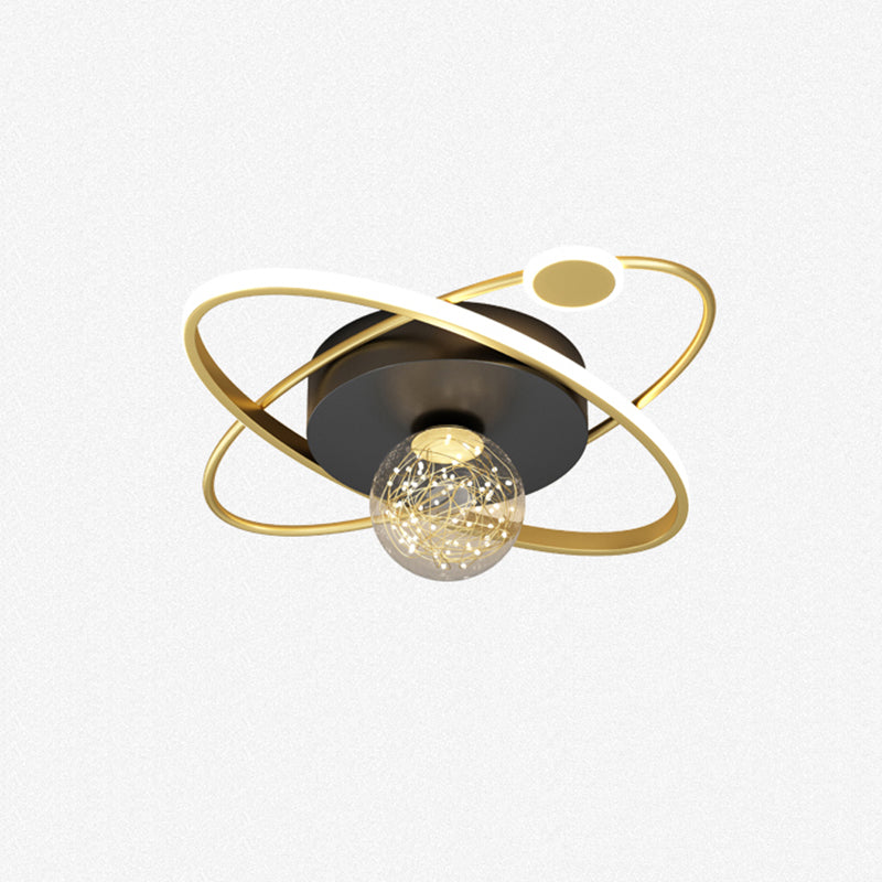 Lámpara de techo ovalada posmoderna lámpara de techo