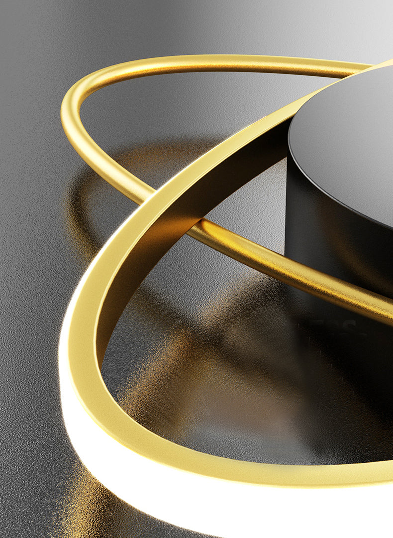 Lámpara de techo ovalada posmoderna lámpara de techo