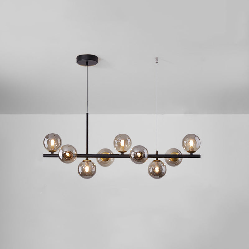 Spherical Glass Island Chandelier Light Nordic Style Chandelier Lighting Fixture