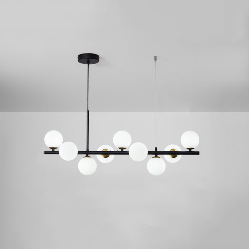 Spherical Glass Island Chandelier Light Nordic Style Chandelier Lighting Fixture