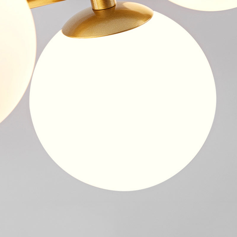 Spherical Glass Island Chandelier Light Nordic Style Chandelier Lighting Fixture