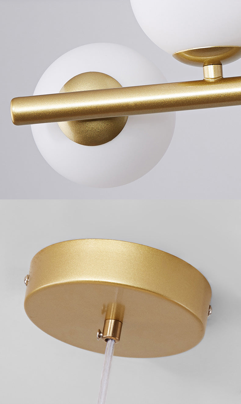 Spherical Glass Island Chandelier Light Nordic Style Chandelier Lighting Fixture