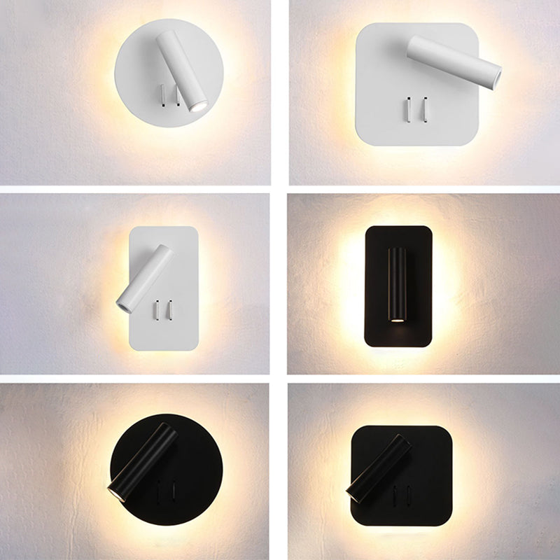 Moderner minimalistischer Stil Lesen Wandleuchte 2 Lichter Lesen Wandlampe für Schlafzimmer