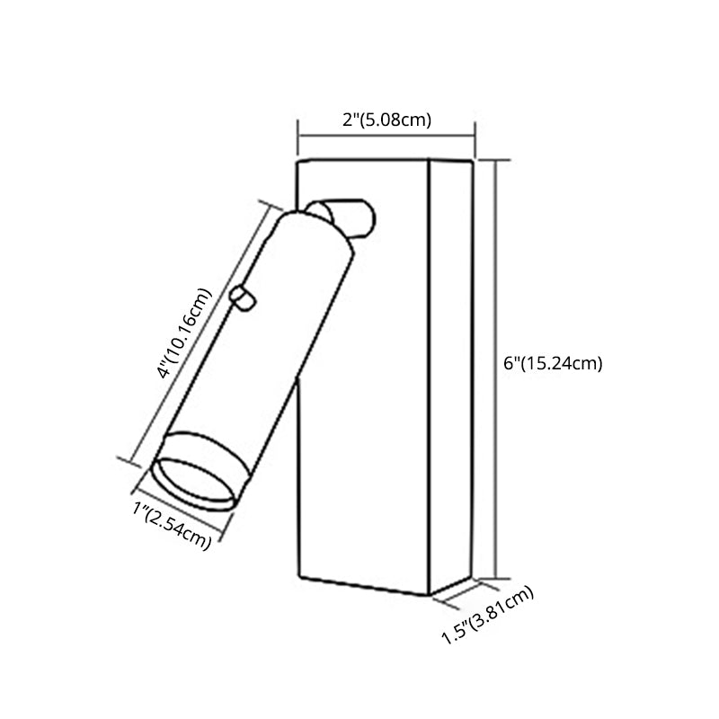 Modern Minimalist Style Reading Wall Light Metal 1 Light Reading Wall Lamp for Bedroom