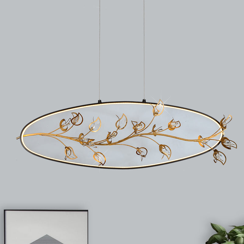 Rama de oro Cosco Luz de techo Modernismo Flea de lámpara de araña LED de oro