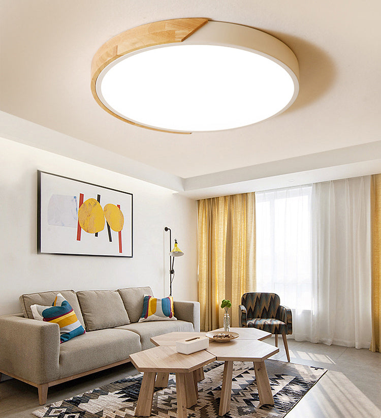 Ultra-dunne Ronde Led Flush Mount Plafond Licht Modern Minimalistische Macaron Stijl Gangpad Slaapkamer Studie Oogbescherming Lampen