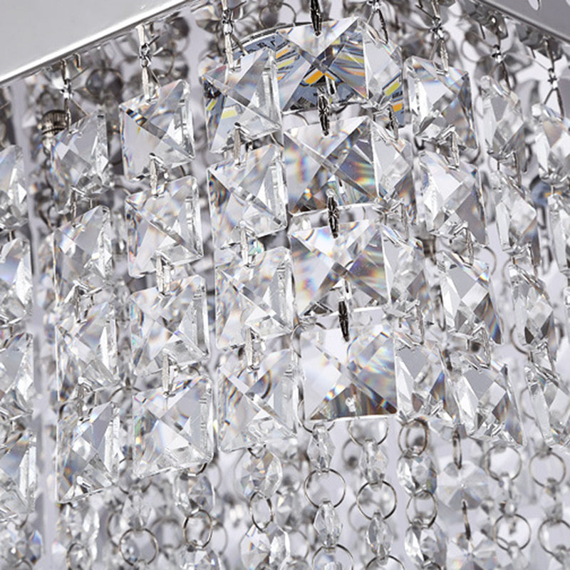 Roestvrijstalen witte LED-plafondlamp in moderne, beknopte stijl Kristallen inbouwmontage voor gang