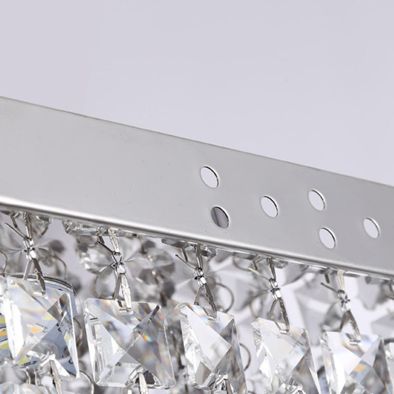 Roestvrijstalen witte LED-plafondlamp in moderne, beknopte stijl Kristallen inbouwmontage voor gang