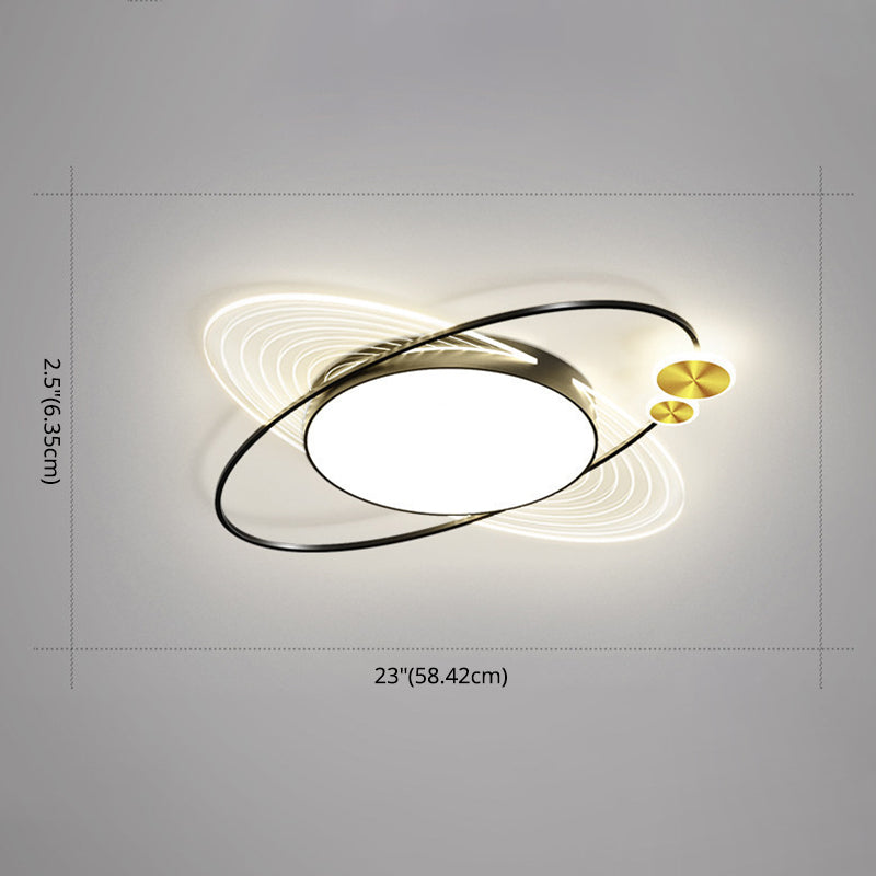 Ronde Flush Light Acryl Modern Flush Mount Plafond lichte armaturen voor slaapkamer