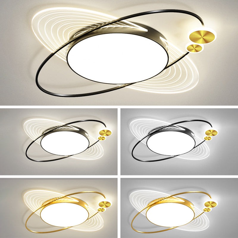 Circular Flush Light Acrylic Modern Flush Mount Ceiling Light Fixtures for Bedroom