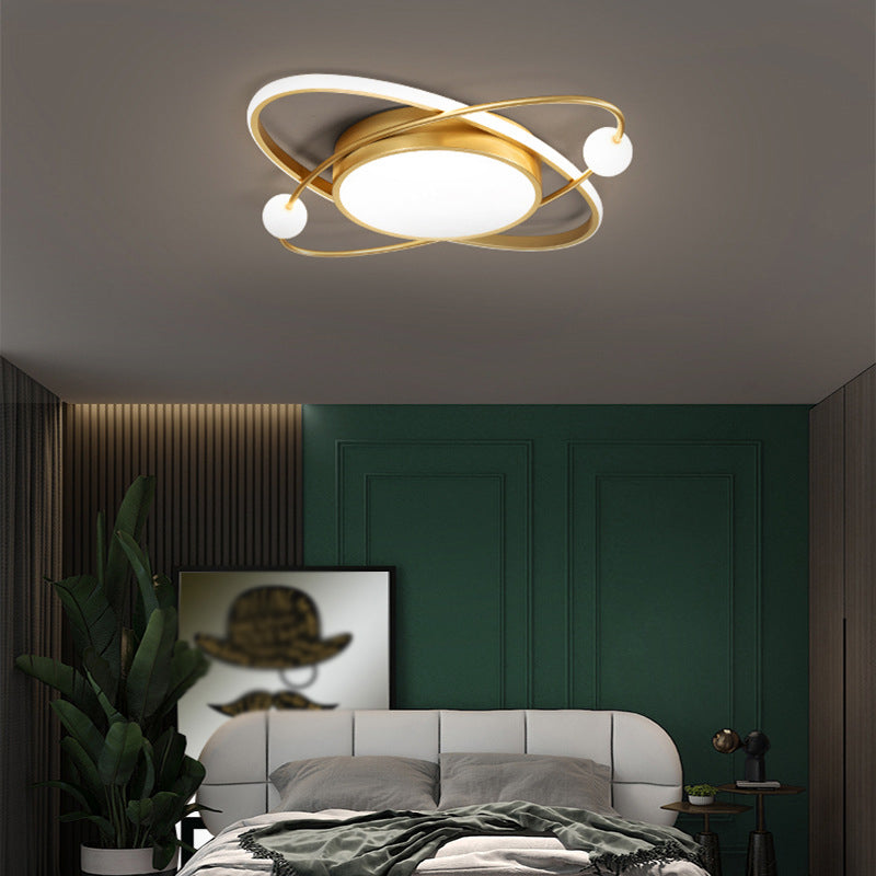 Luminaires de plafond encastrés modernes en acrylique, cercle encastré pour chambre à coucher