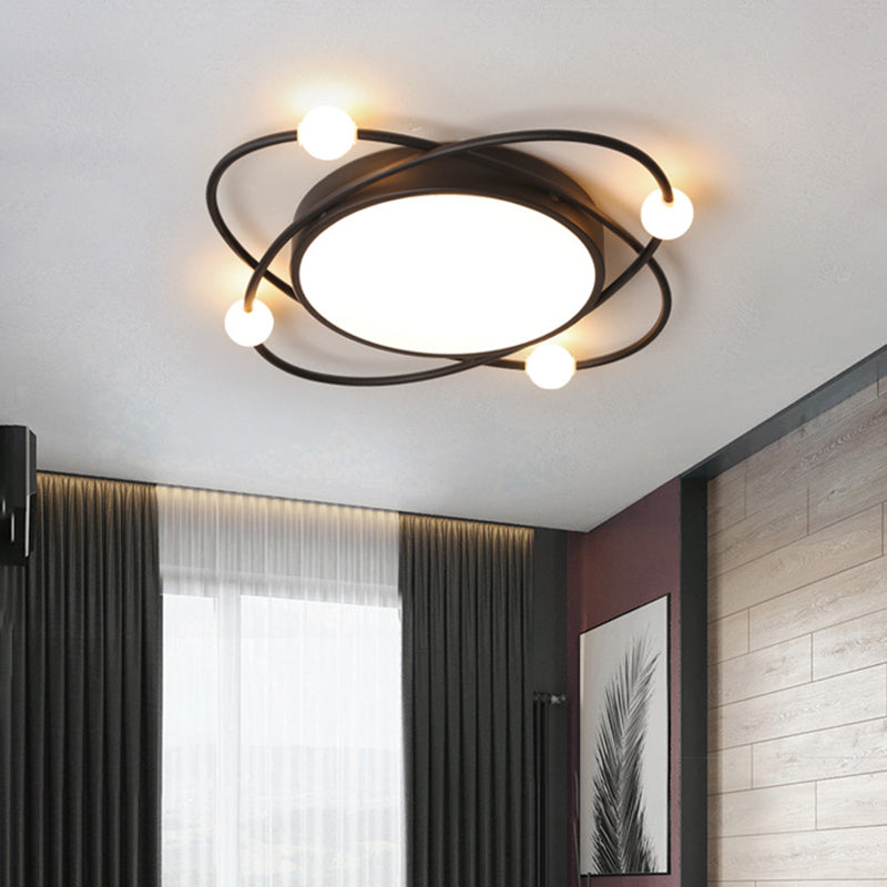 Luminaires de plafond encastrés modernes en acrylique, cercle encastré pour chambre à coucher