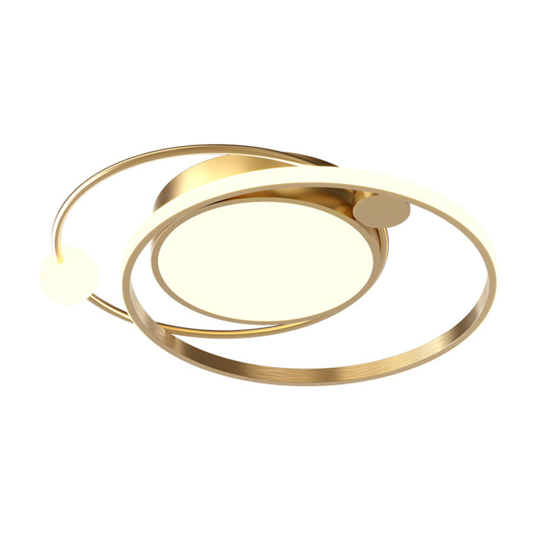 Luminaires de plafond encastrés modernes en acrylique, cercle encastré pour chambre à coucher