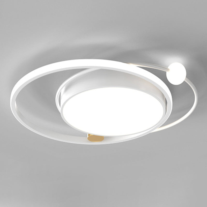 Luminaires de plafond encastrés modernes en acrylique, cercle encastré pour chambre à coucher